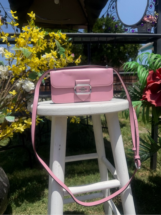 Coach Handbags - Coach Pink Leather Crossbody Shoulder Bag with Turn-Lock